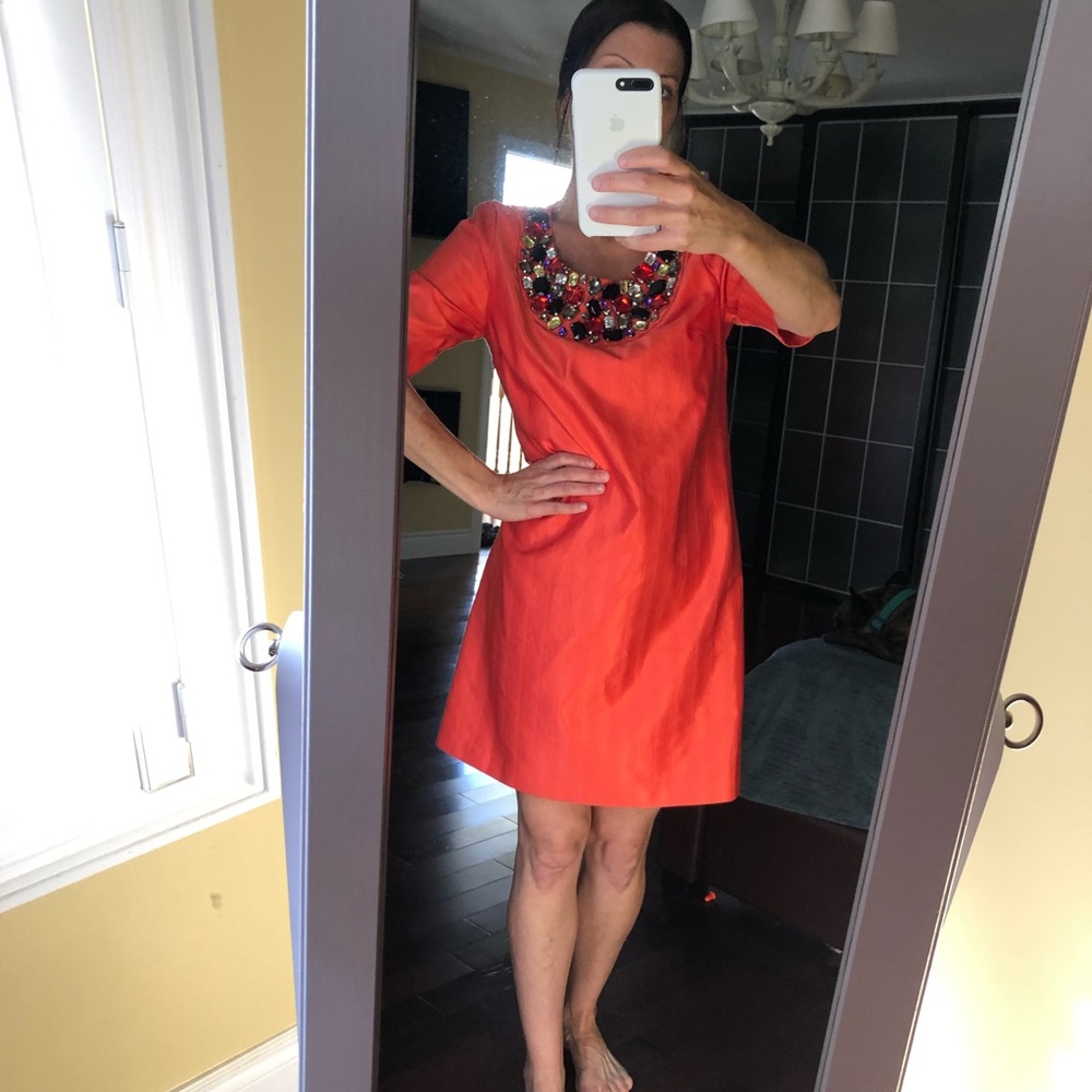 Tibi Coral Dress